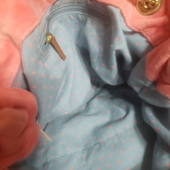 Vintage Juicy Couture Pink and Gold Shoulder Bag with Chain Straps - Picture 2 of 4